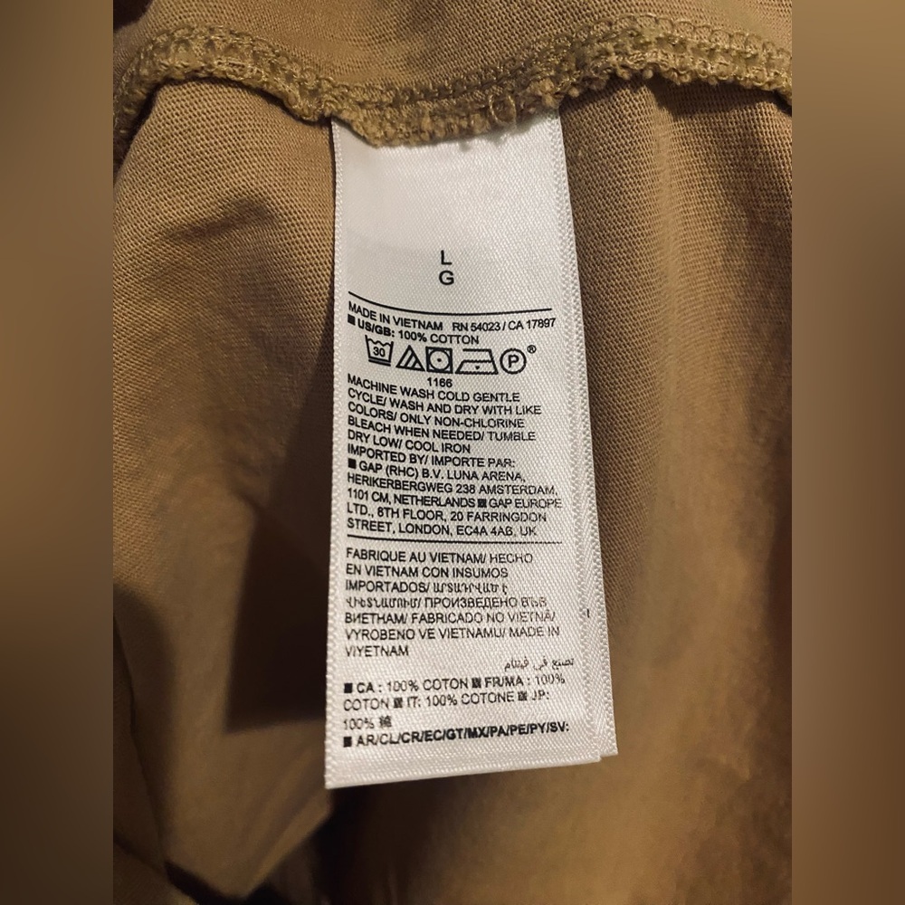 BANANA REPUBLIC MENS SOFT WASH TEE / WHISKEY - Picture 14 of 16